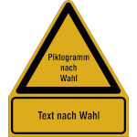 PROTECT - widerstandsfähige Kennzeichnung Warnkombischilder, Individuell