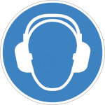 Gebotsschild Gehörschutz benutzen