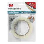 3M Klebeband, Montageband, wiederablösbar, beidseitig klebend, transparent