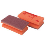 Reinigung Reinigungszubehör Scotch-Brite Reinigungsschwamm, rot/rot,