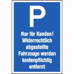 Parkplatzschild