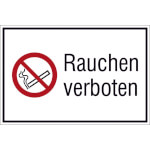 Verbots-Kombischild Rauchen verboten