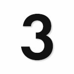 Zahlen aus Acrylglas 0-9 plus Sonderzeichen