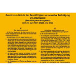 Aushang - Gesetz Gesetz zum Schutz vor sexueller Belästigung