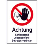 Hinweisschild - Gewerbe und Privat