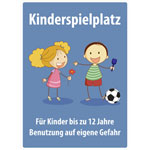 Spielplatzschild
