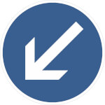 Verkehrsschild nach StVO - Nr. 209, Nr. 211 u. Nr. 222 Vorgeschriebene Fahrtrichtung