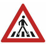 Verkehrsschild nach StVO - Nr. 134-20 Fußgängerüberweg