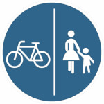 Verkehrsschild nach StVO / Typ 1, Nr. 241-30 Getrennter Fuß- und Radweg