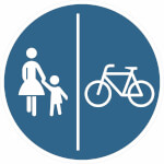 Verkehrsschild nach StVO / Typ 1, Nr. 241-31 Getrennter Fuss- und Radweg