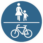 Verkehrsschild nach StVO - Nr. 240 Gemeinsamer Fuß- und Radweg