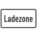 Verkehrsschild Zusatzzeichen Ladezone