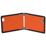 SafetyMarking neutrale Gefahrguttafel klein, gemäß ADR/GGVS klappbar, mit sicherem Drehverschluss zur Montage
