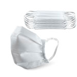 PONGS Mehrweg Mund-Nasen-Maske Typ F-Supersoft, mit Ohrgummis