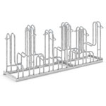 Fahrradständer Bügelparker WSM für Reifenbreite bis 5,5 cm, Radabstand 35,0 cm, 10 Einstellplätze,