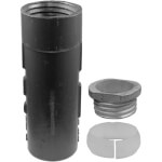 Bodenhülse mit Gewindering und Nylonklemmring