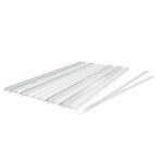 Permaflex C-Profil - transparente Abdeckstreifen transparente PVC-Streifen perforiert auf die Breiten des C-Profils
