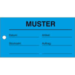 Qualitätskennzeichnung Etiketten Text: Muster