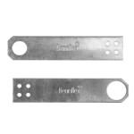 Kennflex Anschraubhalter aus Aluminium mit Bohrung 13 mm speziell zur Befestigung von Schilderträgern an Flanschen