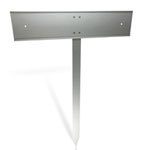 SafetyMarking Einschlagpfosten mit Erdspieß und Schilderhalterung Zur Kennzeichnung von Parkplätzen