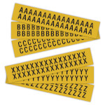 Selbstklebende Buchstaben auf Karte Kombipackung Buchstaben A-Z