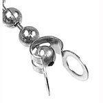 Schilderzubehör Befestigungsmaterial Schließe für Kugelkette 4,5 mm