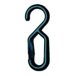 Ketten Zubehör Einhängehaken aus Nylon, Farbe: schwarz,