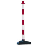Kettenständer Kunststoffständer Secur 1, rot/weiß,