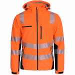Asatex Prevent Trendline Warnschutzjacke orange Wind- und Wasserdichte Softshelljacke mit Reflexstreifen