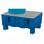 Auffangwannen ASECOS PE-Auffangwanne für 2 Fässer à 60 Liter,