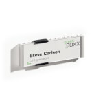 Durable Info Sign Türschild mit bruchsicherer Acrylglasabdeckung und zwei Verschlussclips