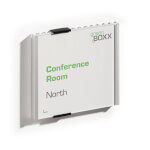 Durable Info Sign Türschild mit bruchsicherer Acrylglasabdeckung und zwei Verschlussclips