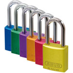 Sicherheitsschlösser ABUS Aluminium-Schlosskörper, gehärteter Edelstahlbügel,