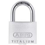 ABUS Vorhangschloss TITALIUM 64TI/40, Körper aus Spezialaluminium, Bügel aus gehärtetem Stahl,