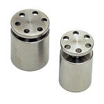 Edelstahlhalterung für Schilder hochwertiger Abstandshalter, Kopf Sternloch,