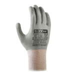Texxor 2416 Schnittschutzhandschuh grau Strickhandschuh mit PU-Beschichtung