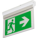 B-Lite L-LUX STANDARD ECO Rettungszeichenleuchte mit LED-Leuchtmittel, zur Wand- und Deckenmontage, AUTOTEST