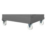 Stapler-Anbaugeräte Zubehör Rollen, Set bestehend aus 2 Lenk- und 2 Bockrollen aus Polyamid,