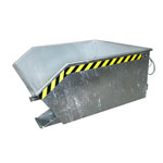 Stapler-Anbaugeräte  Kippbehälter GU 500, geringe Bautiefe