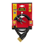 Sicherheitsschlösser Burg Wächter Zylinder-Seilschloss mit beleuchtetem Schlüssel,