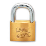 Burg Wächter Karat 217 Zylinder Vorhangschloss aus massivem Messing