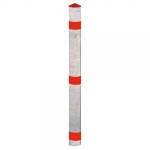 Absperrpfosten Funktionssperrpfosten Befestigung: Pfosten mit Bodenhalterung, Dreikantschloss,