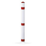 Absperrpfosten Funktionssperrpfosten Befestigung: Pfosten mit Bodenplatte zum Aufschrauben.