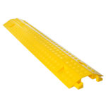 Kunststoffkabelbrücke gelb mit einem Kabelkanal