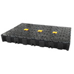 CEMO PE-Auffangwanne 120 HD, mit PE-Rost, mit und ohne Rost nutzbar, rutschsicher,