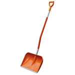 CEMO GFK-Schneeschaufel, Schneeschaufel mit D-Griff, hochwertiges GFK, massive Alu-Kante,