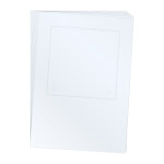 Beschriftungseinlagen aus glasklarer Polyesterfolie Bogenformat A4, vorgestanzt zum einfachen Herauslösen