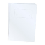 Beschriftungseinlagen aus glasklarer Polyesterfolie für Tischaufsteller Bogenformat A4, vorgestanzt zum einfachen Herauslösen