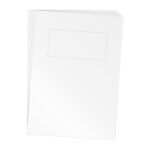 Beschriftungseinlagen aus lackmattierter Polyesterfolie für Tischaufsteller Bogenformat A4, vorgestanzt zum einfachen Herauslösen