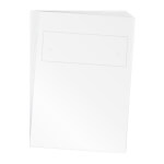 Beschriftungseinlagen aus lackmattierter Polyesterfolie für Tischaufsteller Bogenformat A4, vorgestanzt zum einfachen Herauslösen